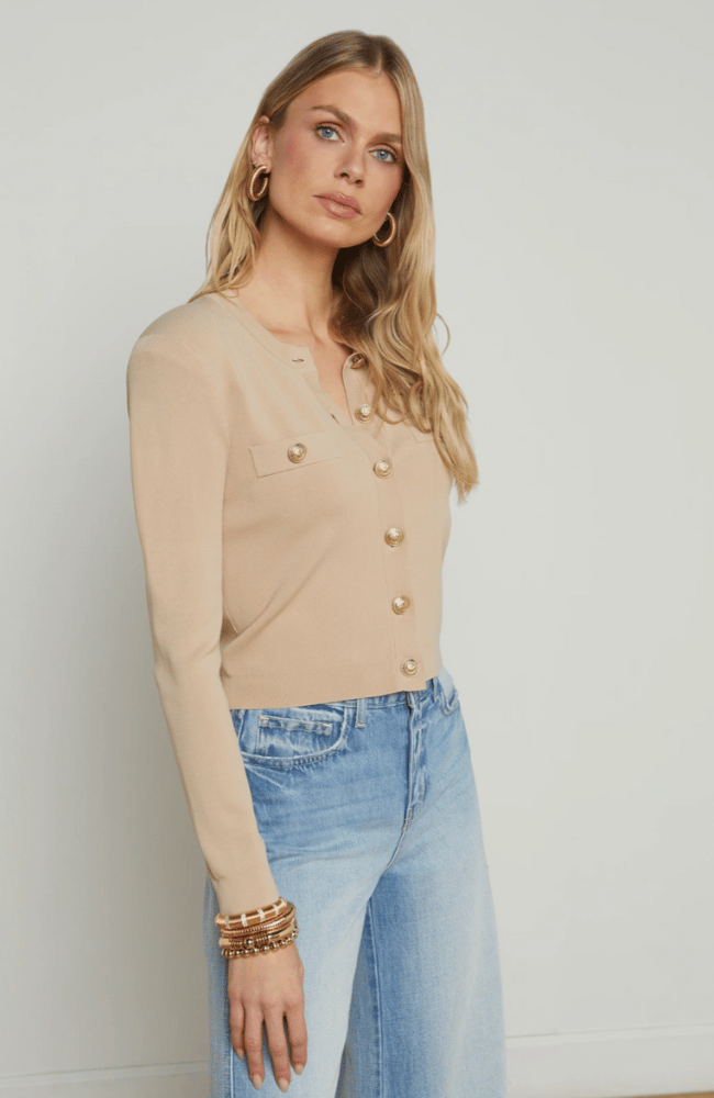 TOULOUSE CARDIGAN - ALMOND-L&#39;AGENCE-FLOW by nicole