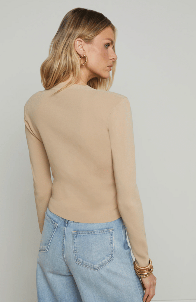TOULOUSE CARDIGAN - ALMOND-L&#39;AGENCE-FLOW by nicole