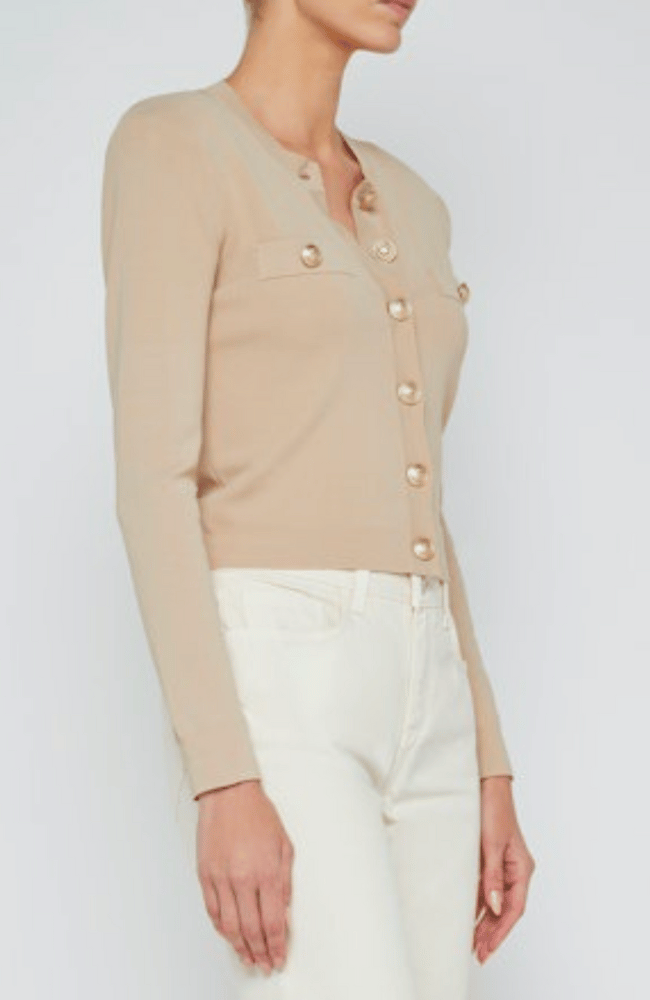 TOULOUSE CARDIGAN - ALMOND-L&#39;AGENCE-FLOW by nicole