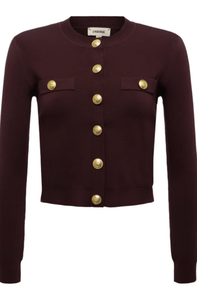 TOULOUSE CARDIGAN in CHOCOLATE-L'AGENCE-FLOW by nicole