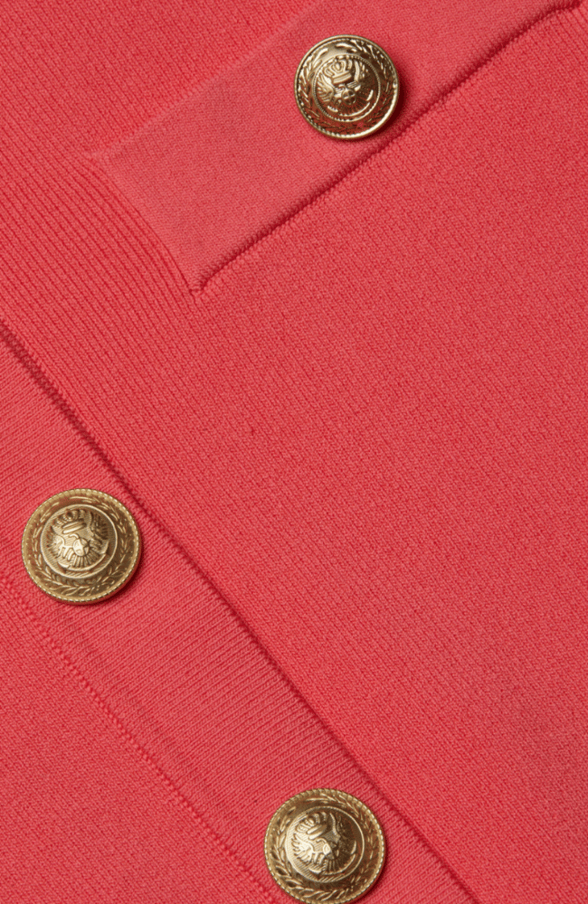 TOULOUSE CARDIGAN in CORAL ROSE/GOLD-L&#39;AGENCE-FLOW by nicole
