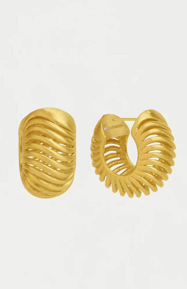 TRANCOSO HUGGIE HOOPS GOLD-DEAN DAVIDSON-FLOW by nicole