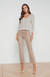 TRINITY SEQUIN STRIPE SWEATER in PALE NEUTRAL-L' AGENCE-FLOW by nicole