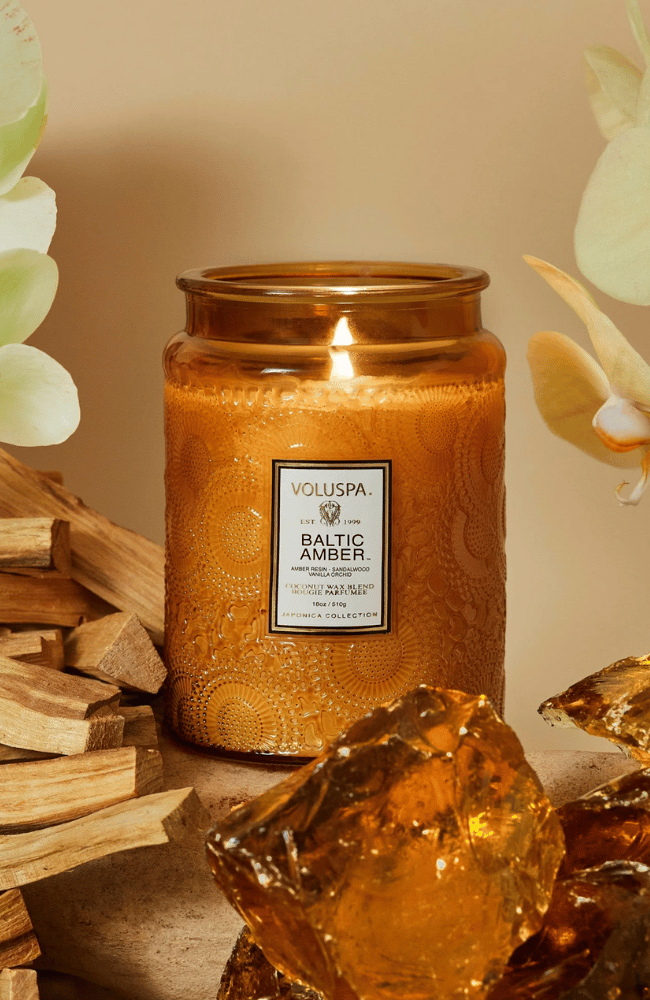 BALTIC AMBER | LARGE JAR CANDLE-VOLUSPA-FLOW BY NICOLE CANADA