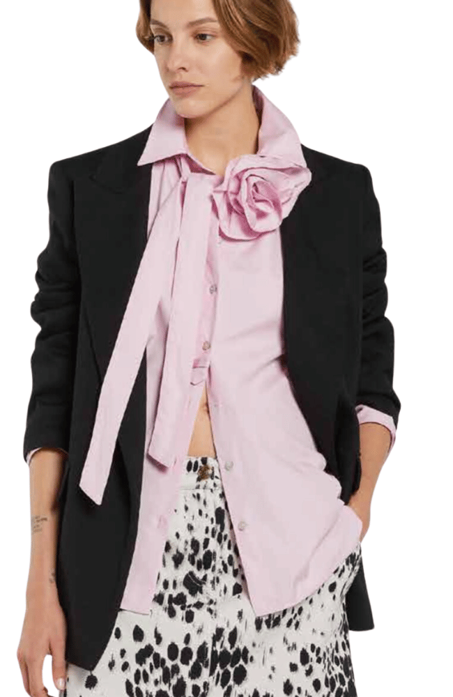 VON OVERSIZED POPLIN SHIRT - PINK-MARELLA by MAX MARA-FLOW by nicole