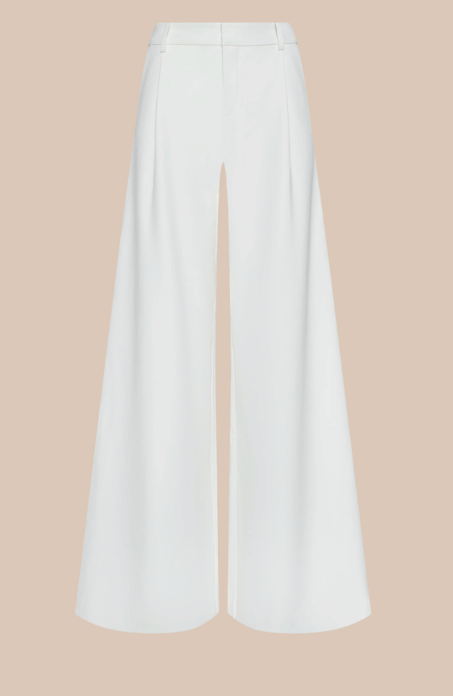 ALLANAH MID RISE TROUSER in WHITE-L'AGENCE-FLOW BY NICOLE CANADA