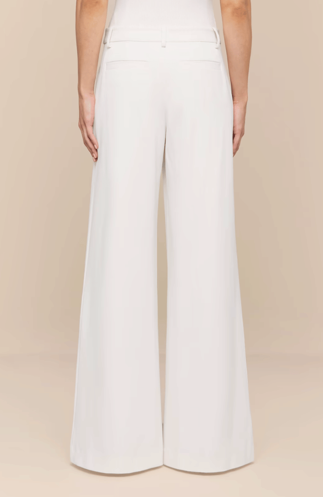 ALLANAH MID RISE TROUSER in WHITE-L'AGENCE-FLOW BY NICOLE CANADA