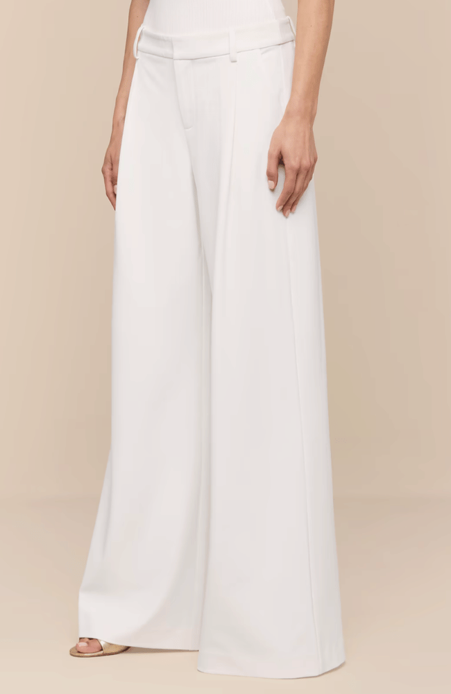 ALLANAH MID RISE TROUSER in WHITE-L'AGENCE-FLOW BY NICOLE CANADA