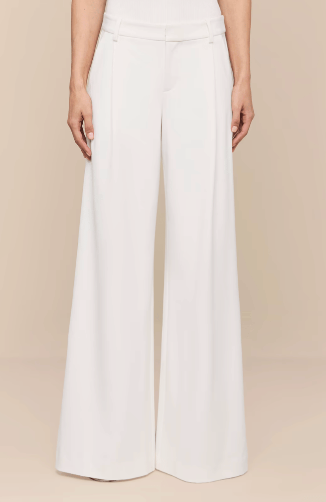 ALLANAH MID RISE TROUSER in WHITE-L'AGENCE-FLOW BY NICOLE CANADA