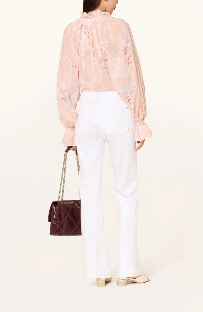 AMELIE 26 BLOUSE in POWDERED BLUSH-EMANOU-FLOW BY NICOLE CANADA