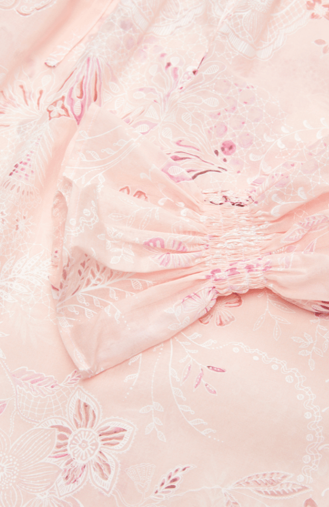 AMELIE 26 BLOUSE in POWDERED BLUSH-EMANOU-FLOW BY NICOLE CANADA