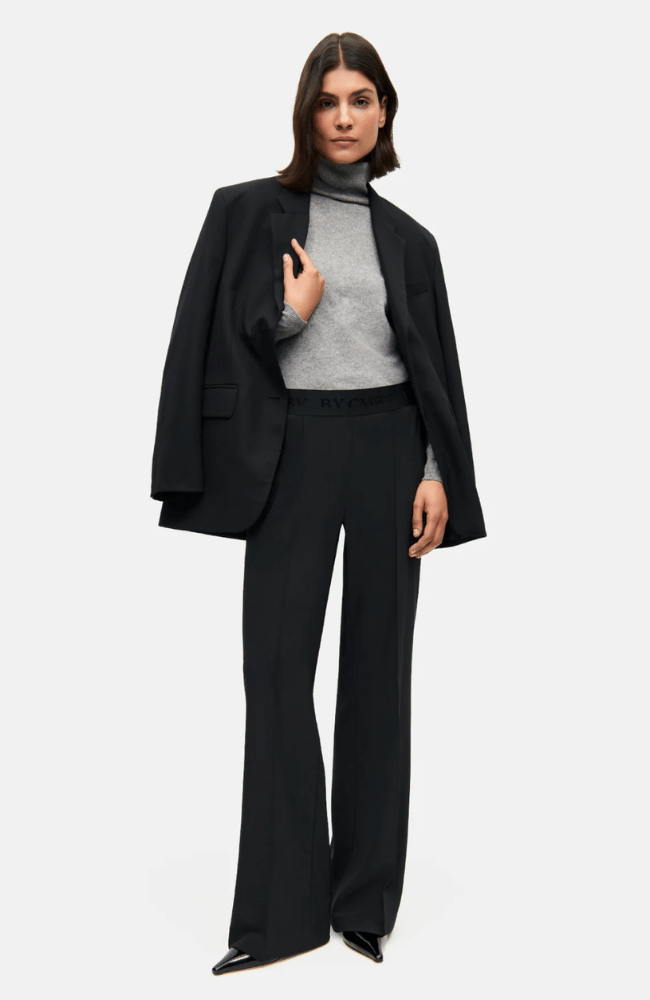 AVA PANT in BLACK-CAMBIO-FLOW BY NICOLE CANADA