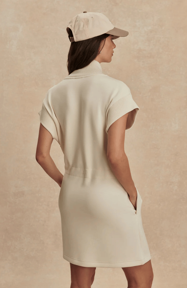 AVAYA HALF ZIP DRESS in PRISTINE-Varley-FLOW BY NICOLE CANADA
