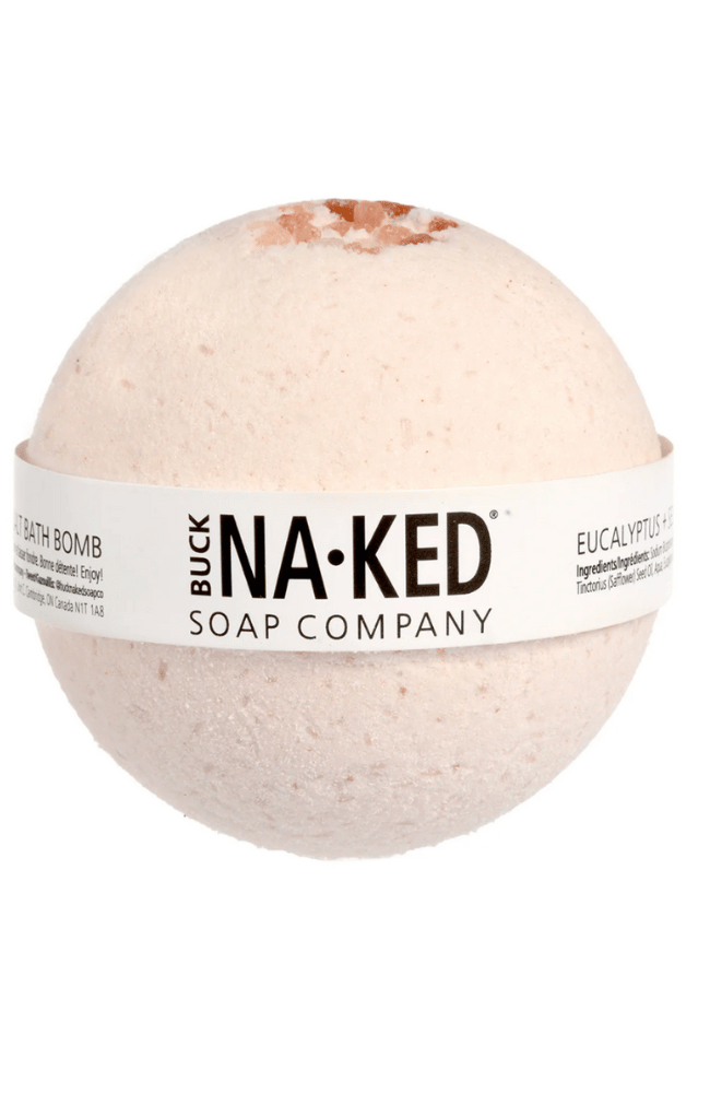 EUCALYPTUS + HIMALAYAN SALT BATH BOMB-BUCK NAKED SOAP COMPANY INC.-FLOW BY NICOLE CANADA