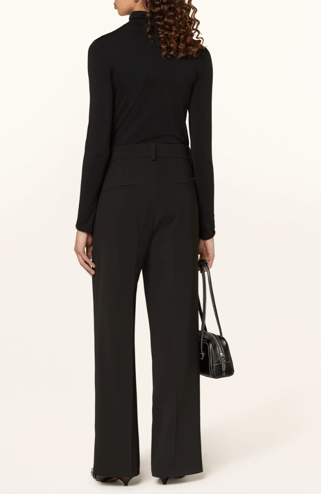ANAIS WRAP FRONT PANT in BLACK-CAMBIO-FLOW BY NICOLE CANADA