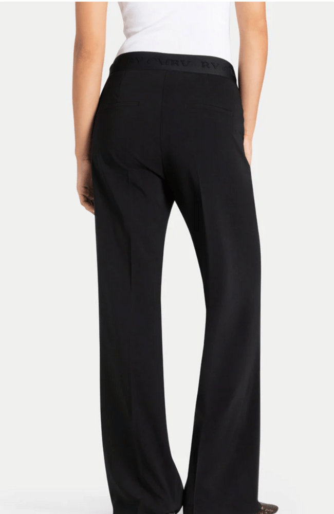 AVA PANT in BLACK-CAMBIO-FLOW BY NICOLE CANADA