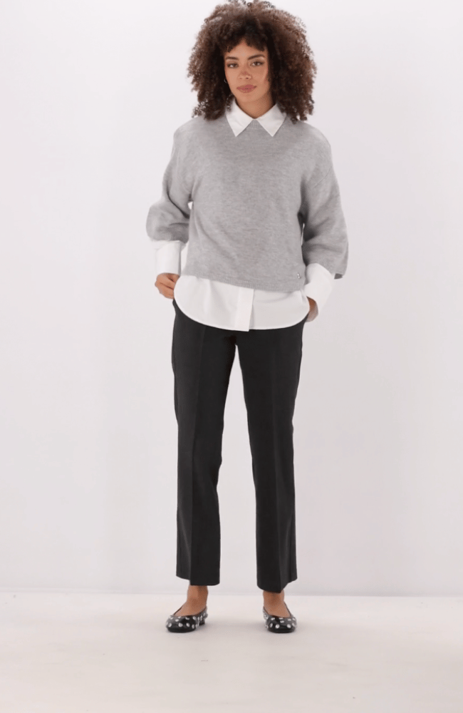 FARAH PANT in ANTHRACITE GREY-CAMBIO-FLOW BY NICOLE CANADA