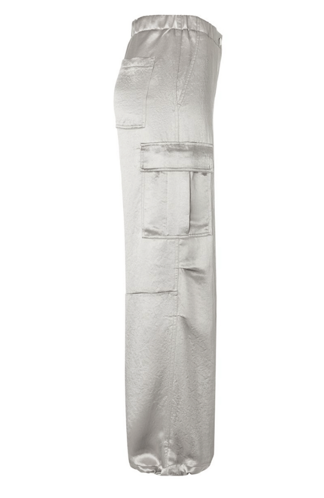 MORGAN SATIN PANT - SILVER GREY-CAMBIO-FLOW BY NICOLE CANADA