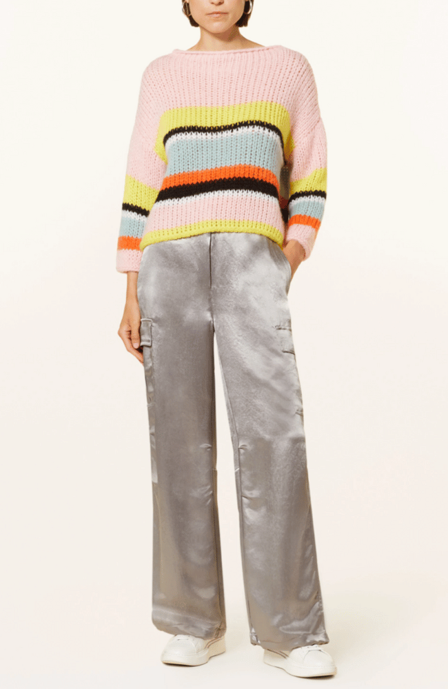 MORGAN SATIN PANT - SILVER GREY-CAMBIO-FLOW BY NICOLE CANADA