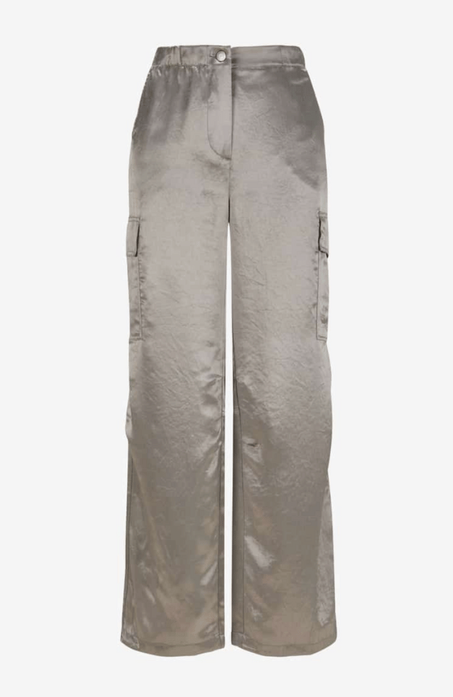 MORGAN SATIN PANT - SILVER GREY-CAMBIO-FLOW BY NICOLE CANADA