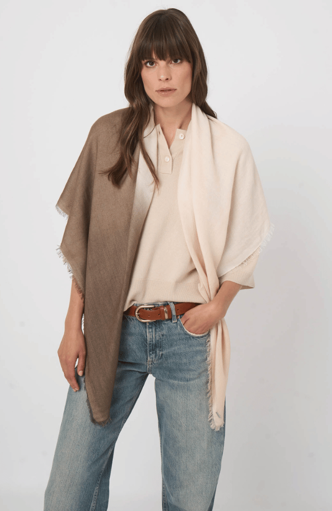 CASHMERE SILK SCARF-REPEAT-FLOW BY NICOLE CANADA