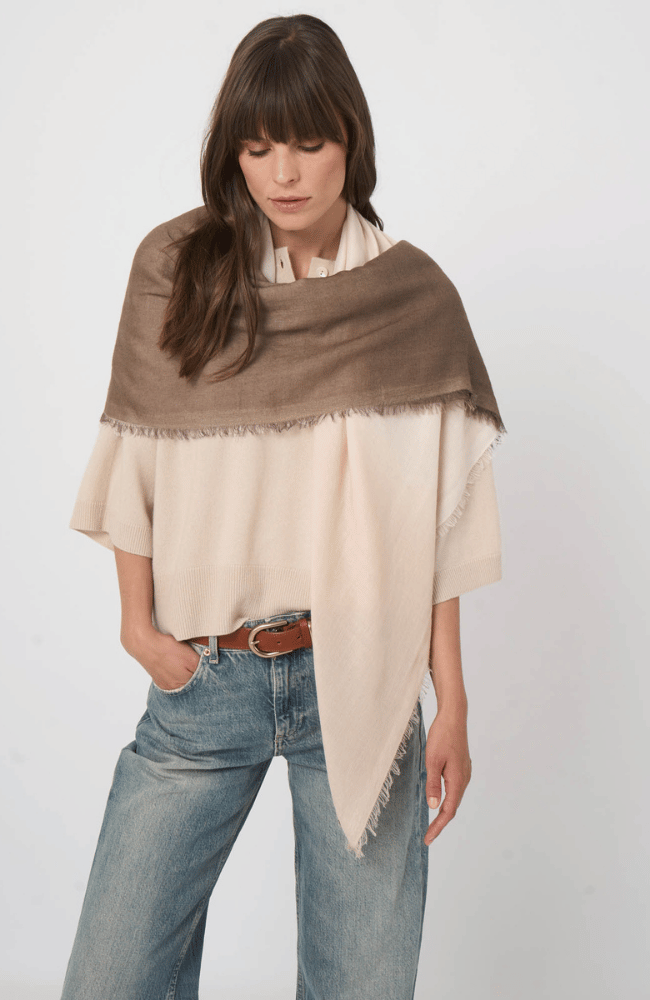 CASHMERE SILK SCARF-REPEAT-FLOW BY NICOLE CANADA
