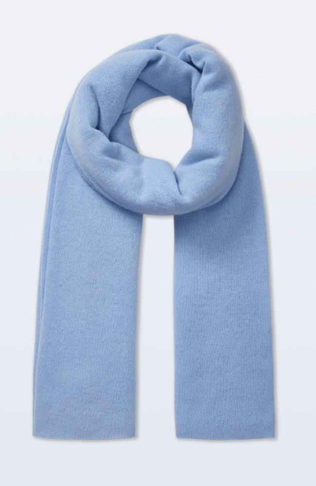 CASHMERE TRAVEL WRAP in BLUE VAPOR-WHITE and WARREN-FLOW BY NICOLE CANADA