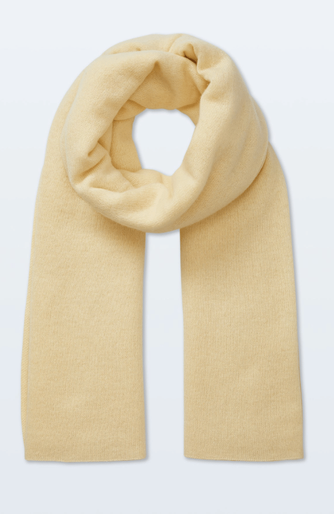 CASHMERE TRAVEL WRAP LEMONADE-WHITE and WARREN-FLOW BY NICOLE CANADA