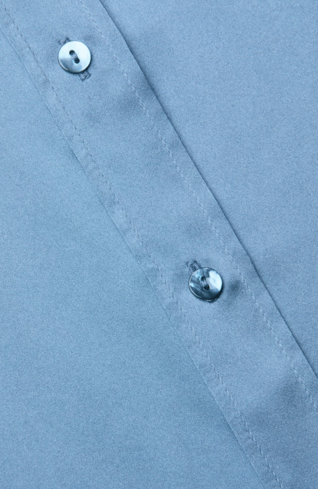 DANI SILK BLOUSE in BLUE MIST-L'AGENCE-FLOW BY NICOLE CANADA