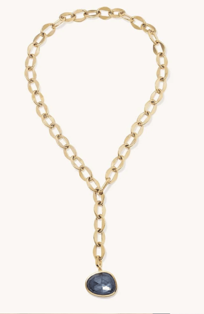 CALA COLLAR NECKLACE in IRIDESCENT HEMATITE-DEAN DAVIDSON-FLOW BY NICOLE CANADA