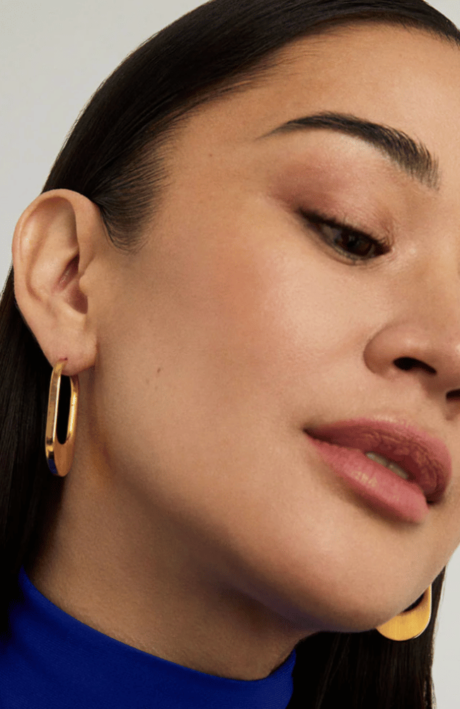 CROSBY HINGED HOOPS in GOLD-DEAN DAVIDSON-FLOW BY NICOLE CANADA