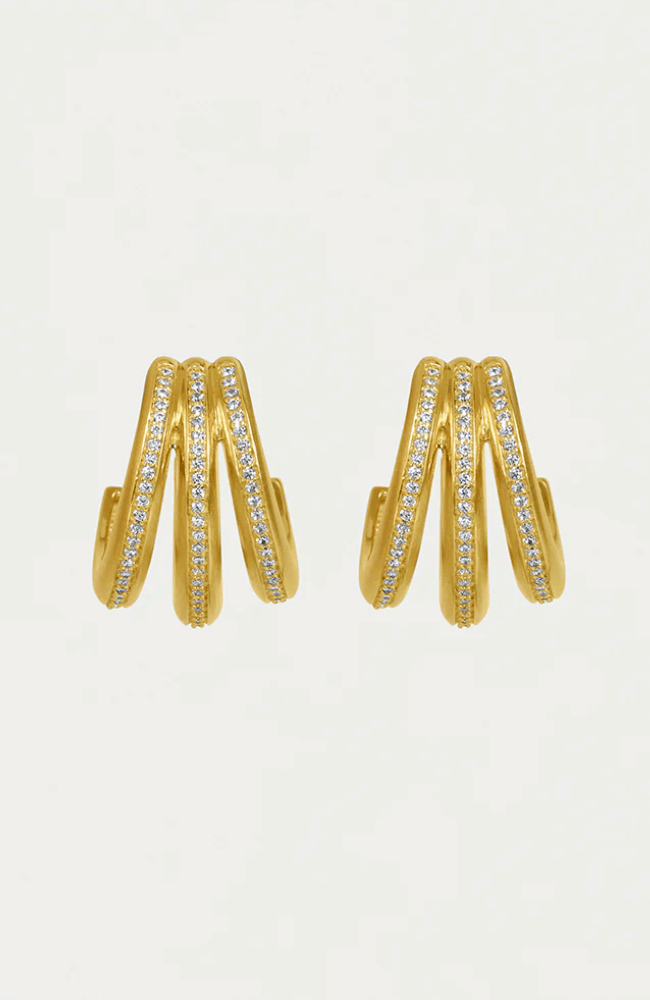 DAUPHINE PAVE HOOP EARRINGS GOLD-DEAN DAVIDSON-FLOW BY NICOLE CANADA