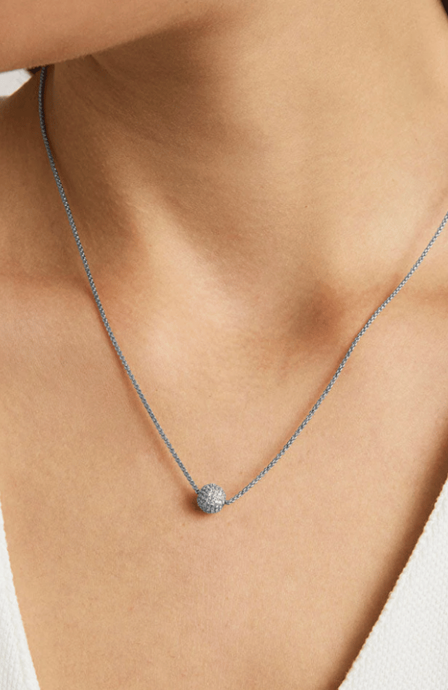 GISELLE PAVE PENDANT in SILVER-DEAN DAVIDSON-FLOW BY NICOLE CANADA