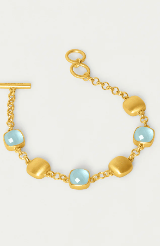 MONTEREY CHAIN BRACELET - IRIDESCENT SKY BLUE-DEAN DAVIDSON-FLOW BY NICOLE CANADA