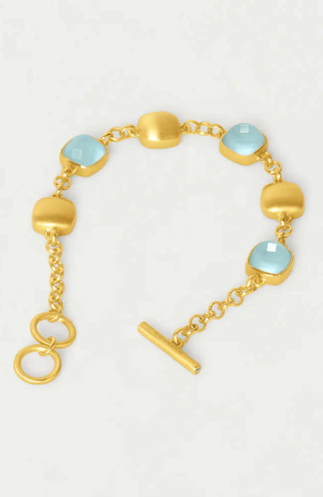 MONTEREY CHAIN BRACELET - IRIDESCENT SKY BLUE-DEAN DAVIDSON-FLOW BY NICOLE CANADA