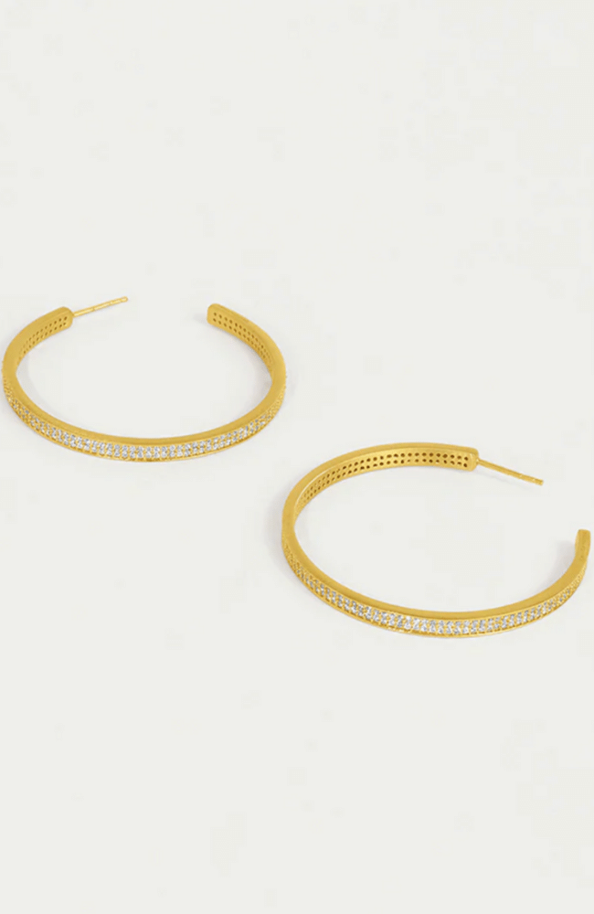 PETIT PAVE MIDI HOOPS WHITE TOPAZ-DEAN DAVIDSON-FLOW BY NICOLE CANADA