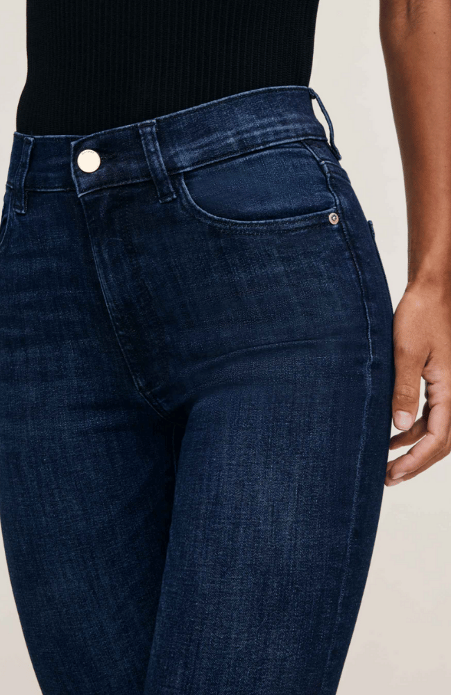BRIDGET BOOT HIGH RISE JEAN in MEDITERRANEAN-DL1961-FLOW BY NICOLE CANADA