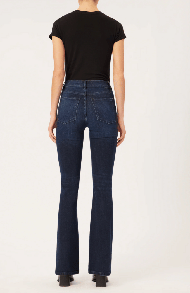 BRIDGET BOOT HIGH RISE JEAN in MEDITERRANEAN-DL1961-FLOW BY NICOLE CANADA