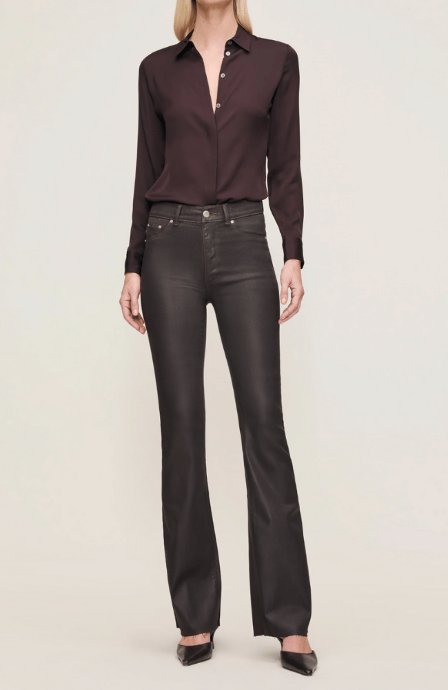 BRIDGET HIGH RISE INSTASCULPT BOOT JEAN in CHOCOLATE COATED-DL1961-FLOW BY NICOLE CANADA