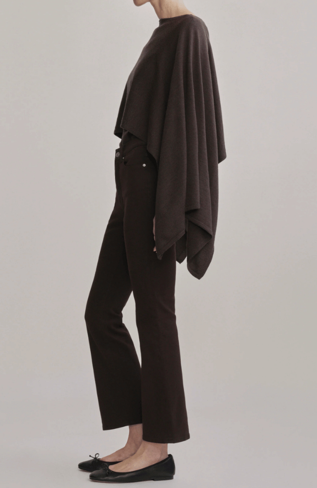 CAPE SWEATER in BROWN-DL1961-FLOW BY NICOLE CANADA