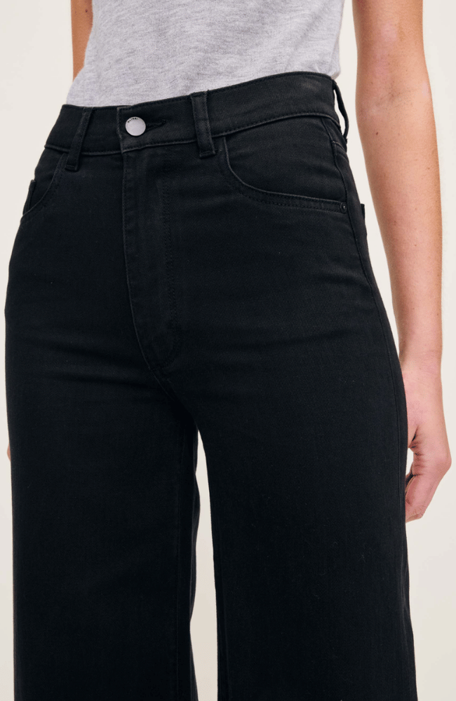 HEPBURN WIDE LEG JEAN in BLACK-DL1961-FLOW BY NICOLE CANADA