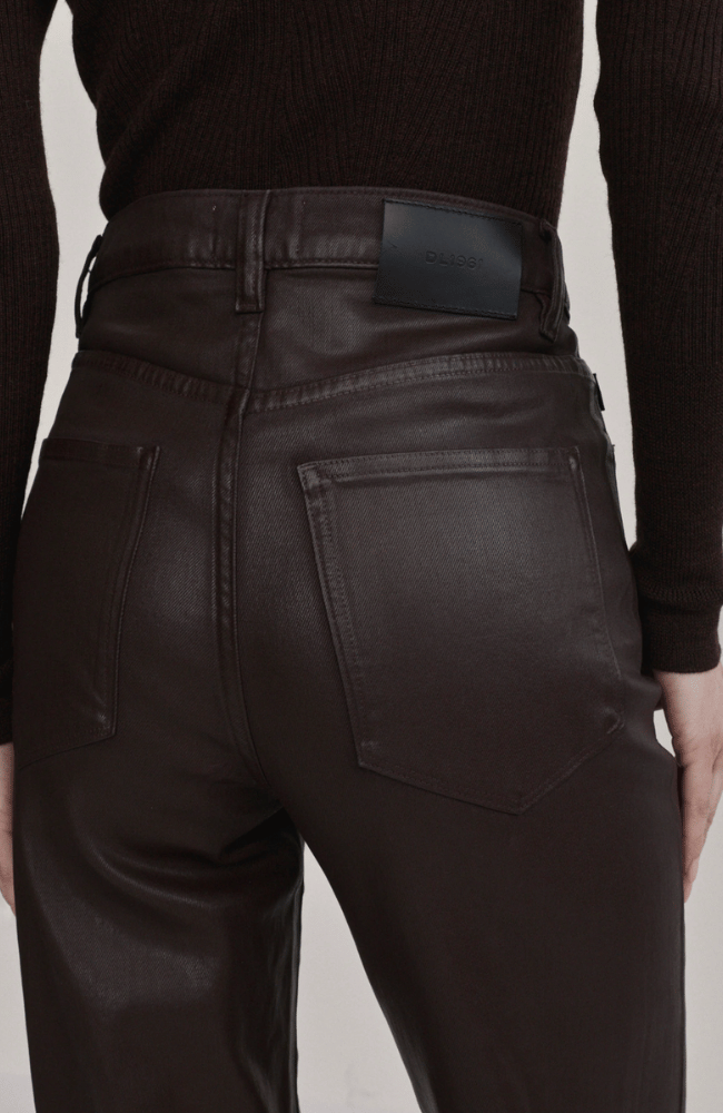 KARMINE REFINED WIDE LEG in BRAMBLE COATED-DL1961-FLOW BY NICOLE CANADA