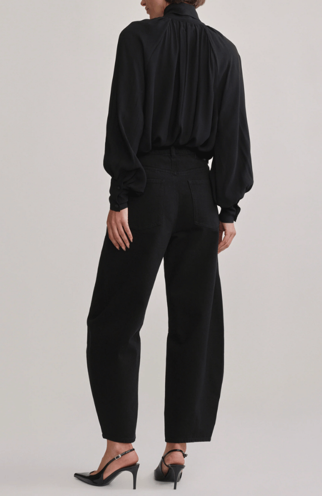 SYLVIA SHIRT in BLACK-DL1961-FLOW BY NICOLE CANADA
