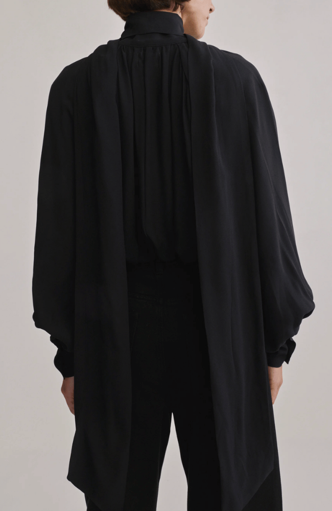 SYLVIA SHIRT in BLACK-DL1961-FLOW BY NICOLE CANADA