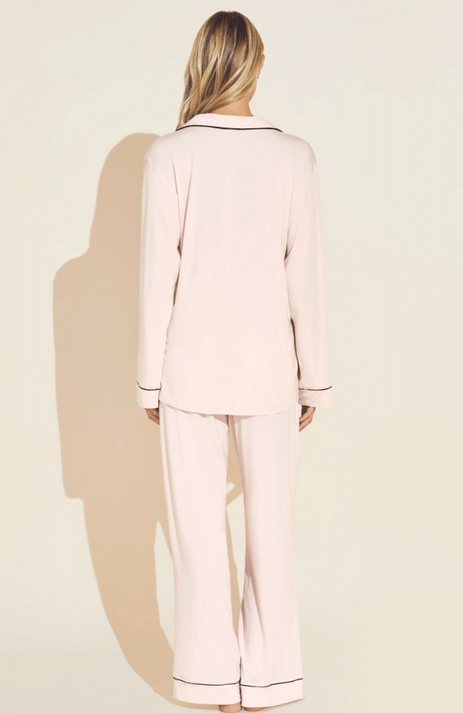 GISELE LONG PJ SET in SORBET PINK/BLACK-EBERJEY-FLOW BY NICOLE CANADA
