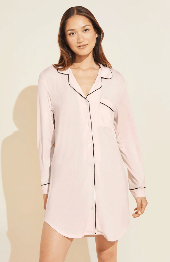 GISELE SLEEP SHIRT SORBET PINK /BLACK-EBERJEY-FLOW BY NICOLE CANADA