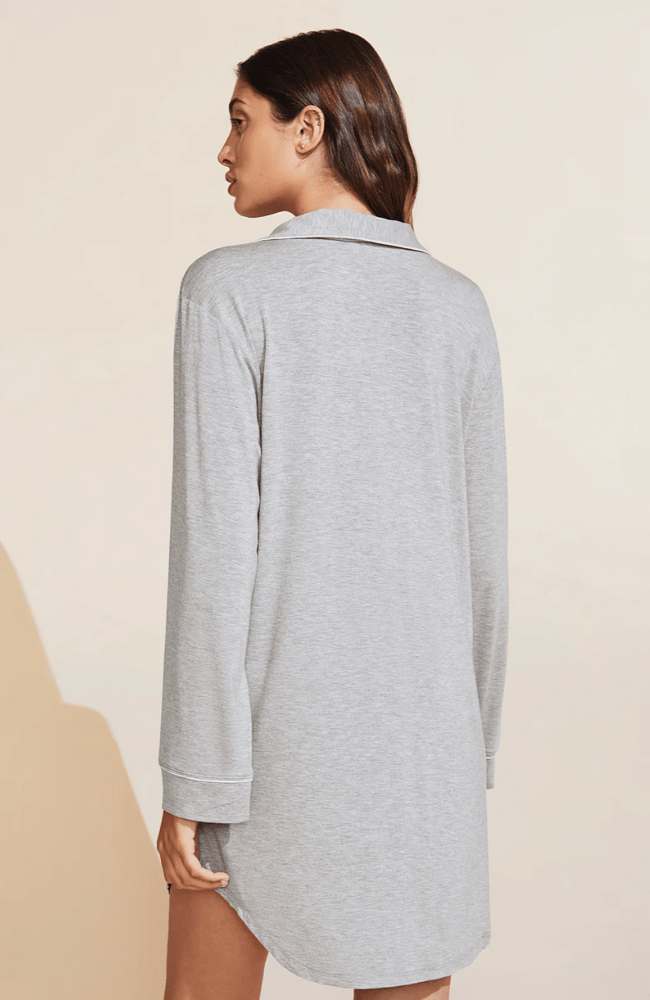 GISELE SLEEPSHIRT in HEATHER GREY/SORBET PINK-EBERJEY-FLOW BY NICOLE CANADA