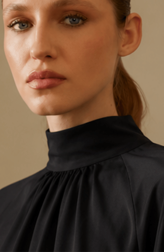 ETOILE BLOUSE in BLACK-EMANOU-FLOW BY NICOLE CANADA