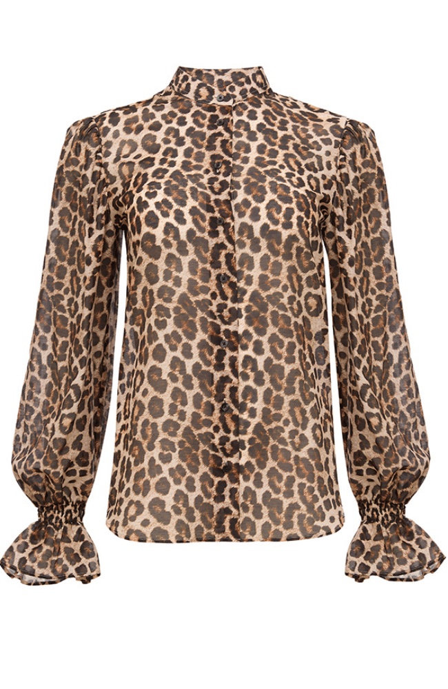 NEW MAGIE BLOUSE in MULTI BROWN-EMANOU-FLOW BY NICOLE CANADA