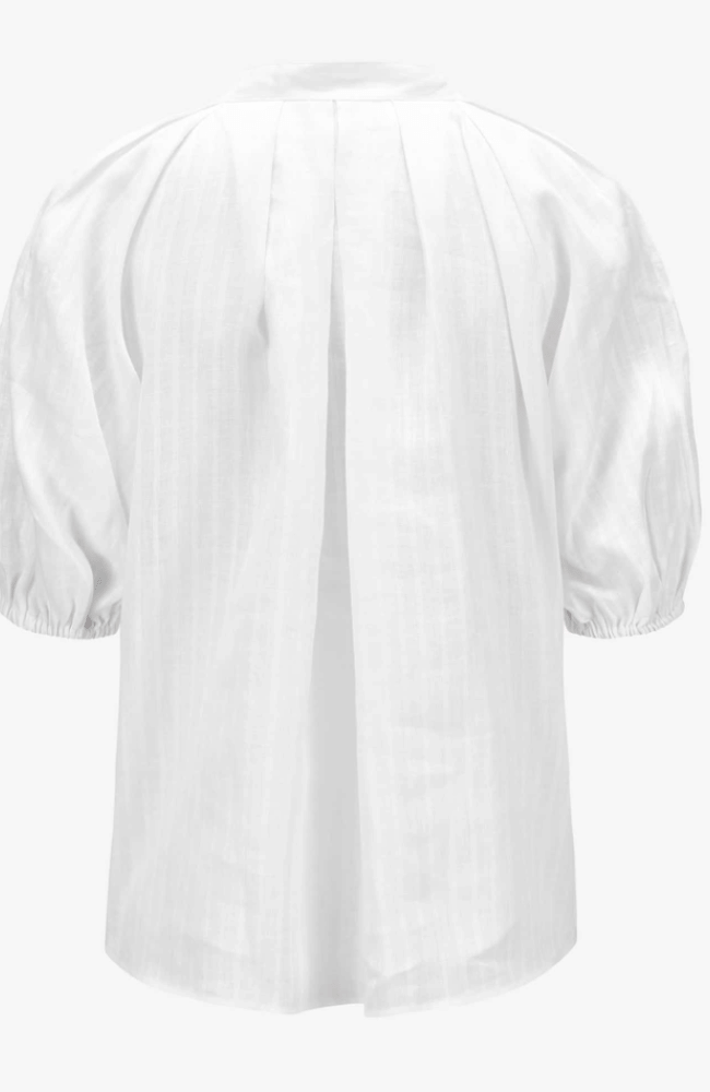 SOPHIE BLOUSE in WHITE-EMANOU-FLOW BY NICOLE CANADA